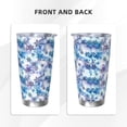 thumbnail image 3 of Bingfone Icy Blue Snowflakes for 20 Oz Stainless Steel Travel Mug Double Wall Water Coffee Cup for Home,Office, Outdoor Works Great for Ice Drinks and Hot Beverage-Straw Three-piece Set, 3 of 8
