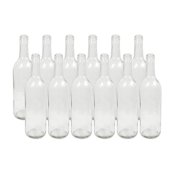 LD Carlson Clear 750 mL Wine Bottles - 12/Case