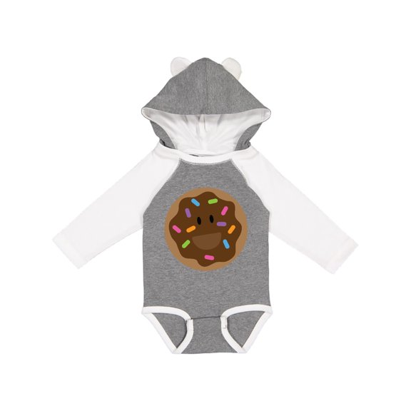 Inktastic Chocolate Doughnut Boys or Girls Long Sleeve Baby Bodysuit
