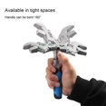 thumbnail image 4 of Youkk Ratchet Wrench 10 Inch 5 In 1 Flex Head Adjustable Rotatable Stretchable Handily Gripped Long Handle Repair Tool, 4 of 6