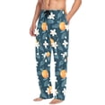 thumbnail image 2 of FORMRS Mens Pajama Pants with Pockets Soft Cotton Sleepwear Lounge Bottoms, Sizes S-2XL, Oranges Pattern, 2 of 7