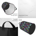 thumbnail image 2 of Balery Watercolor Floral Paisley Cesta de ropa redonda con asas, impermeable, independiente, para ropa, juguetes, dormitorio y familia-Medium, 2 of 6