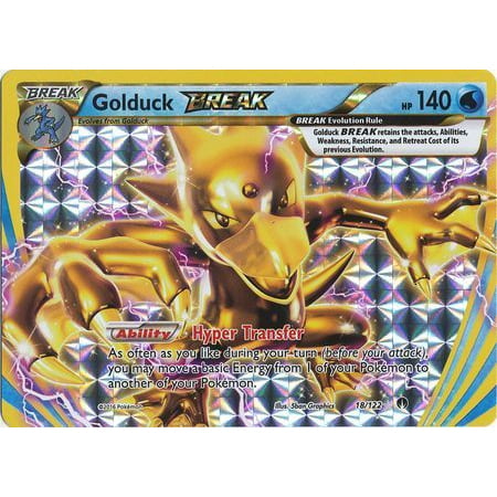 Pokemon TCG Golduck BREAK 18/122 Ultra Rare Full Art Breakpoint NM 