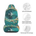 thumbnail image 4 of Naloa Around The Planet Car Seat Covers Universal Front Seat Coves for Car Accessories ,Padded Car Covers for Automotive, SUV, Truck, and Van, 4 of 5