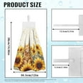 thumbnail image 7 of ZIATUBLE Sunflower Hanging Hand Towels Cute Cat Towels for Kitchen Cleaning Set 2 Piece Hanging Dual-Purpose Hand Towel Machine Washable Hand Towels for Bathroom with Loop Home Decor, 7 of 7