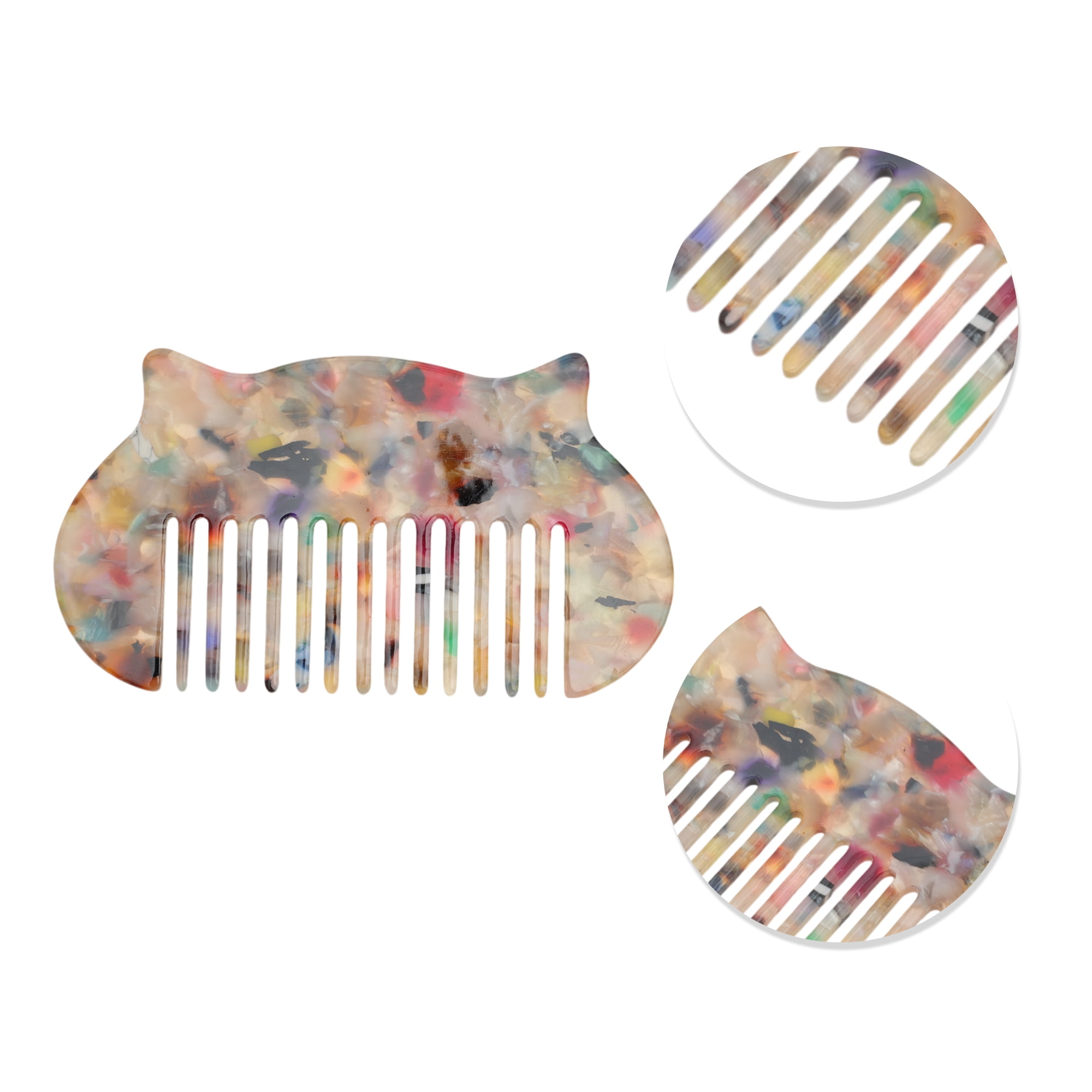 Unique Bargains 1 Pc Durable Cat Hair Comb Designed for All Hair Types Multicolored