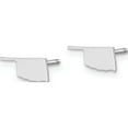 thumbnail image 2 of 14K White Gold 14Kw Oklahoma State Earrings (5.34 X 9.84) Made In United States xne50w-ok, 2 of 5