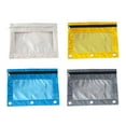 thumbnail image 7 of Todaioua 3 Ring Binder Pencil Pouches, Pencil Pouch for 3 Ring Binder, Zippered Clear Window Pencil Case for Binder with Rivet Enforced Hole 3 Ring for Office Classroom College Supplies, 7 of 7