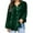 Green Velvet Tops, variant on Green Velvet Tops for Women Long Ruffle Sleeve Button Down Cardigan Loose Fit Open Front Lapel Blouse