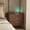 Walnut - A, variant on Aukfa Smart 2 Drawer Nightstand with Voice Control & Charging Station,7-Color LED Bedside Table for Bedroom,Black