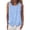 Blue, variant on Sheghy Plus Size Tank Tops for Women 100%Cotton Linen Blend Crew Neck Shirt, Loose Sleeveless Tank with Decorative Buttons Black S