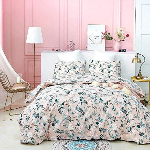 Jumeey Floral Comforter King Pink 