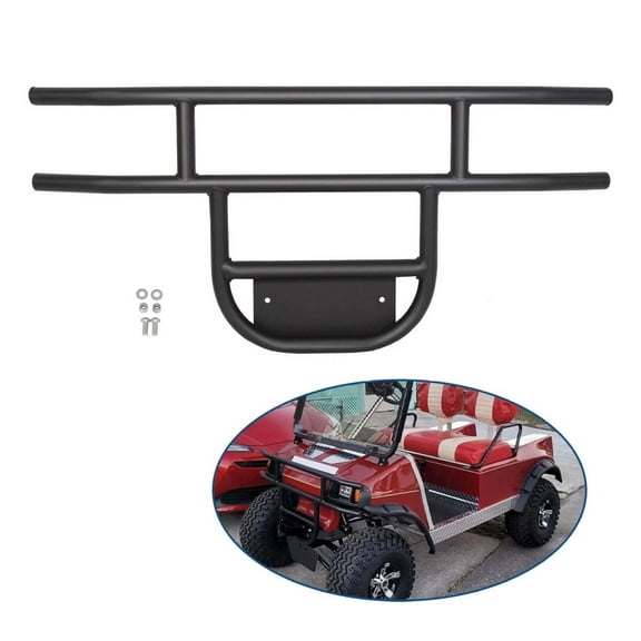 WaiRitoday Front Bumper Brush Guard Black Compatible with DS Models Club Car Golf Cart 1981-UP