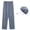 Blue, variant on Mgmyaa Mens Plus Size Pajamas Pants Straight Leg Plaid Full Length Casual Pants