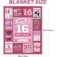 thumbnail image 2 of 18th Birthday Present for Girls,Pink 18th Birthday Decorations for Girls Blanket,18th Birthday Present Ideas for 18 Year Old Girls,18th Birthday Decorations Throw Blanket for Teen Girls Niece 50"x60", 2 of 6