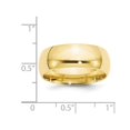 thumbnail image 3 of Mens 10K Yellow Gold 8mm Polished Wedding Band Ring, 3 of 5