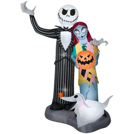 Halloween Airblown Inflatable Nightmare Before Christmas Scene 6ft