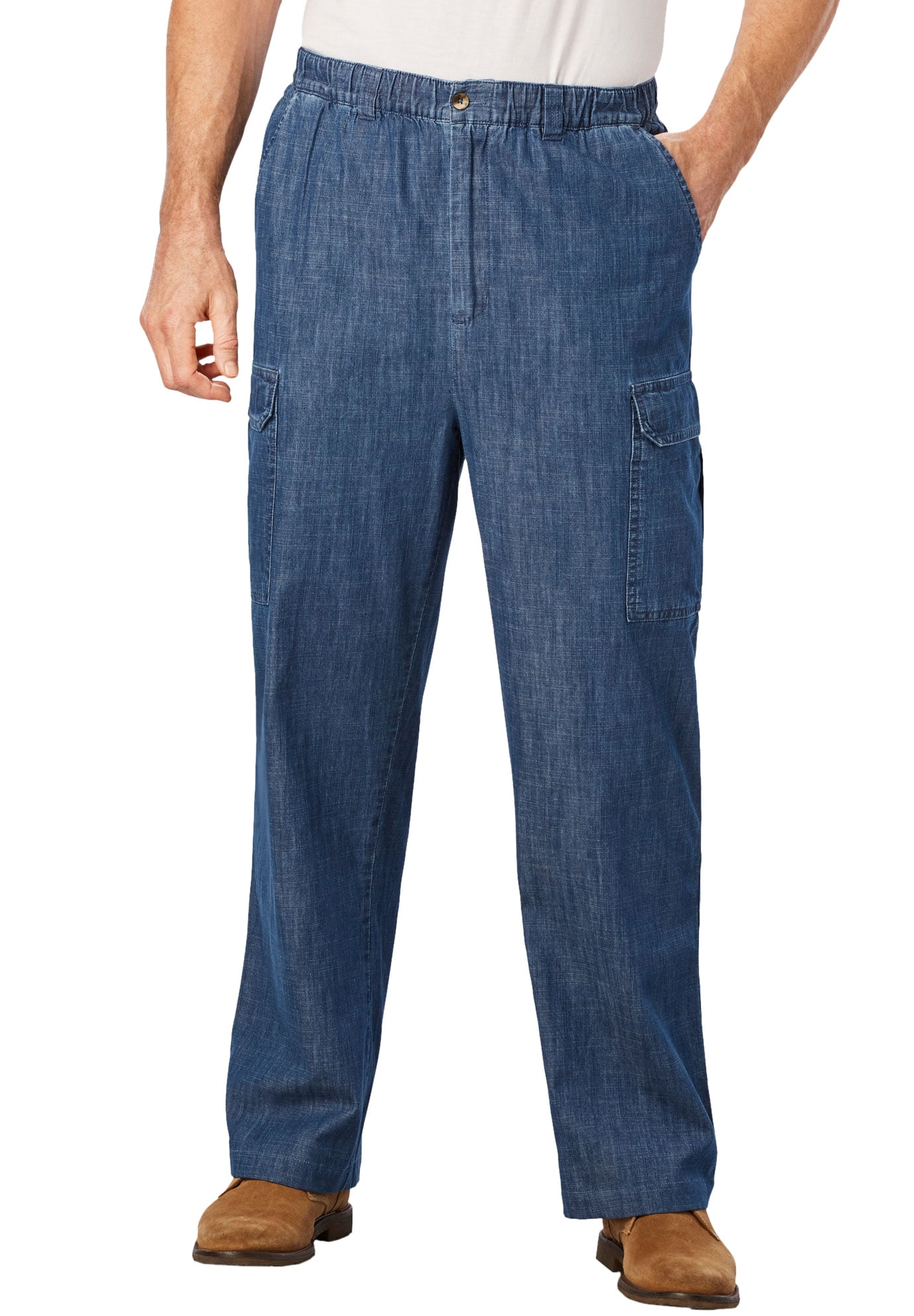 Kingsize Men's Big & Tall Knockarounds FullElastic Waist Cargo Pants