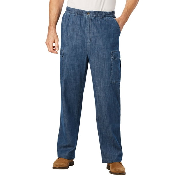 big and tall black cargo pants