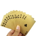 thumbnail image 4 of 1 Set Waterproof Playing Cards Plastic Poker Shiny Playing Cards Tool Entertainment Prop Game Toy for Home Bar Office (Golden), 4 of 8