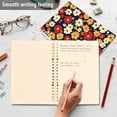 thumbnail image 4 of FORMRS 1-Subject Spiral Notebook 8" x 5" College Ruled 60 Refillable Sheet A5 Hard Cover, Red Floral, 4 of 7