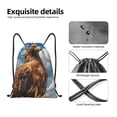 thumbnail image 4 of Balery Blue Sky White Cloud Eagle Pattern Drawstring Backpack Bag Sport Gym Sackpack Cinch Bags Pattern Drawstring Backpack Bag Sport Gym Sackpack Cinch Bags -Small, 4 of 6