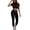 Black, variant on Womens Workout Sets 2 Piece Seamless Short Sleeve Workout Crop Top with Slim Fit Quick-Dry High Waist Leggings Gym Yoga Outfits Matching Active Set 2026 Summer Yellow L