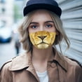 thumbnail image 5 of Visage d'Animal Drôle Réutilisable Lavable avec Motifs de Tigre Chat Chien Singe Cochon pour Enfants et Adultes, 5 of 5