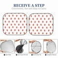 thumbnail image 6 of Xecao Strawberry for Foldable Car Sun Shades (2-Pack) offer sun protection with an easy-fold design for convenient windshield shading., 6 of 7