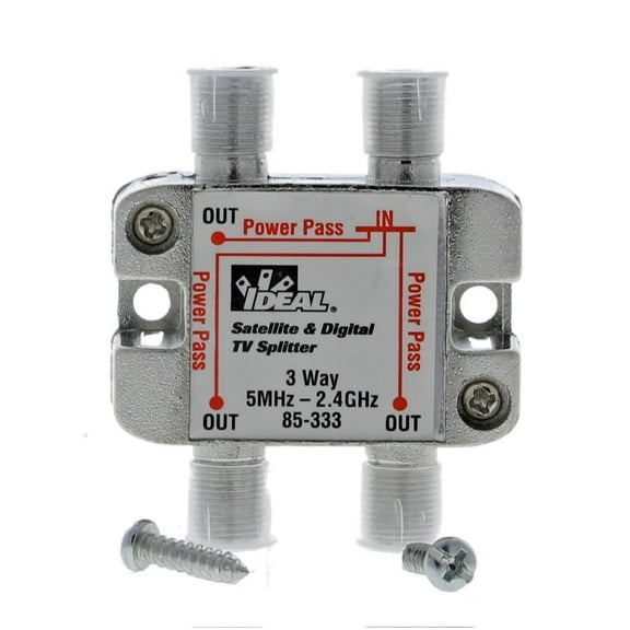 IDEAL INDUSTRIES INC. 85-333 3-Way Digital Cable Splitter, 2.4 GHz