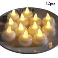 thumbnail image 2 of Bangcool LED Floating Candle Waterproof 12PCS Battery Powered Tealight Candle Pool Candle, 2 of 10
