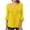Yellow, variant on Quinlirra Womens Tops Clearance Women's Fashion Printed T-shirt 3/4 Sleeves Blouse V-Neck Casual Tops