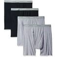 thumbnail image 3 of Fruit of the Loom Men's Boxer Briefs (Pack of 4), Black/Gray, XX-Large, 3 of 3