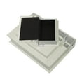 thumbnail image 4 of CosmoLiving by Cosmopolitan Faux Book Silver Faux Leather Decorative Box with Metallic Finish, 3 Count, 4 of 8