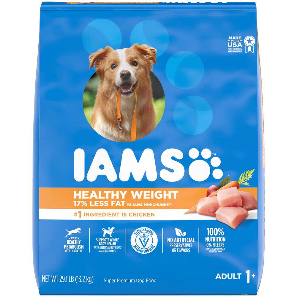 IAMS Adult Healthy Weight Control Dry Dog Food with Real Chicken, 29.1