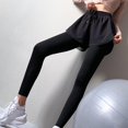 thumbnail image 5 of lanema Womens High Rise 2 In 1 Tight Sports Leggings with Shorts Drawstring Waist Solid Color Fitness Running Yoga Workout Long Pants, 5 of 21