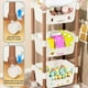 thumbnail image 4 of Carrito Organizador con Ruedas con Freno, 3 Niveles, Ideal para Snacks, Juguetes, Sala de Juegos o Dormitorio. Multicolor. Medidas: 71 X 33 X 22 Cm., 4 of 6