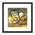 thumbnail image 1 of Paul Cezanne Straw Trimmed Vase Sugar Bowl And Apples Cropped 8X8 Inch Square Wooden Framed Wall Art Print Picture with Mount, 1 of 4