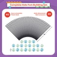 thumbnail image 2 of Fort Building Kit for Kids with 60-Pieces for Indoor and Outdoor Use by Hey! Play!, 2 of 6