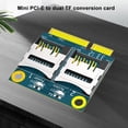 thumbnail image 2 of Mini adaptador PCIe PCI Tarjeta Dual TF a PCI-E con soporte para toda la, 2 of 9