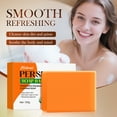 thumbnail image 4 of Hauiodp Persimmon Soap Deodorizing Hand Made Soap Bath Cleansing Soap 100g, 4 of 9