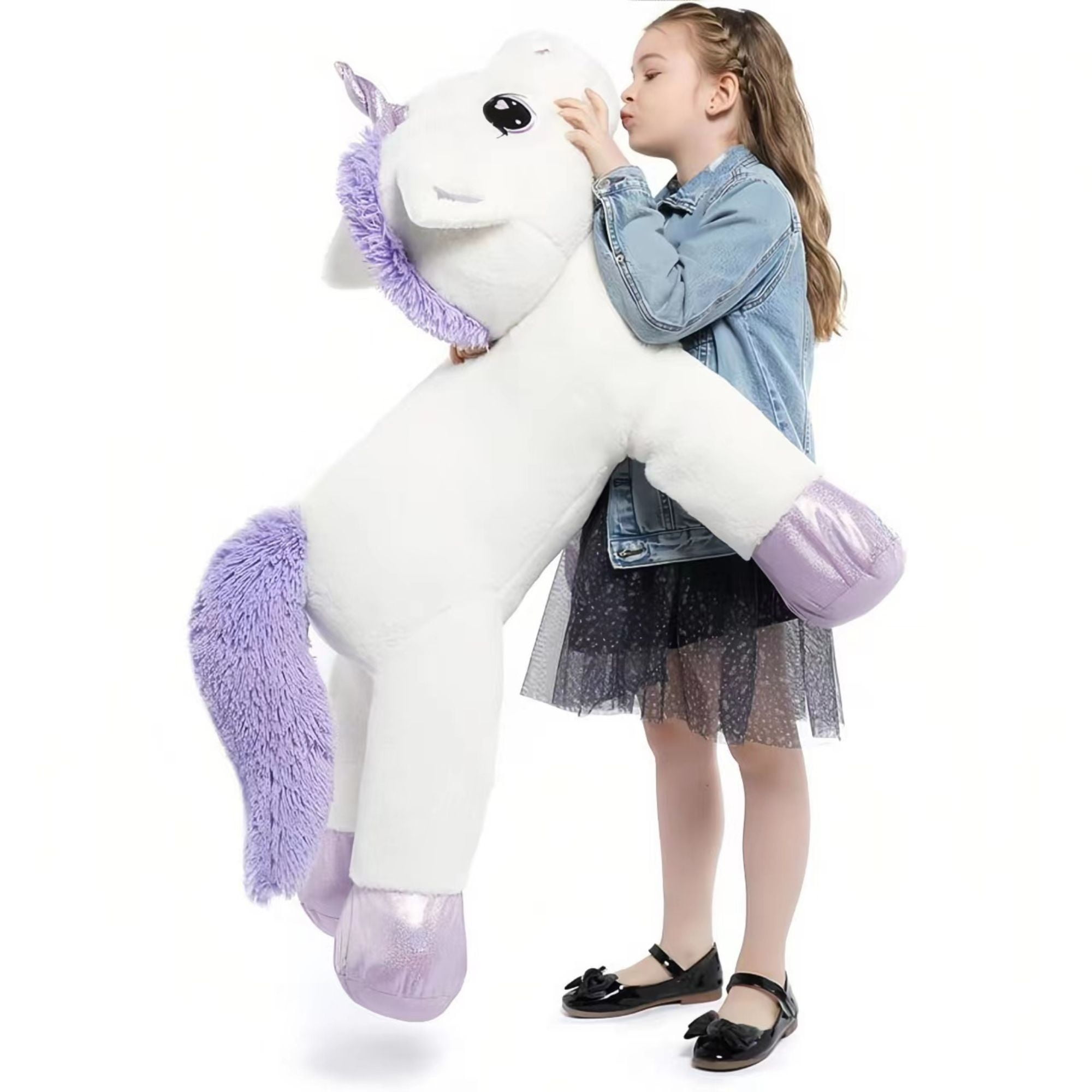 MaoGoLan 43" Big Unicorn Stuffed Animal Plush Giant Soft Unicorn Pillow