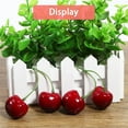 thumbnail image 7 of Happon 100pcs Artificial Cherries,Simulation Cherries Fruit Cherries,Artificial Cherry Decorations Fake Fruit Model Home House Kitchen Party Decoration Desk Ornament, 7 of 7