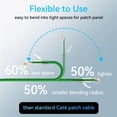 thumbnail image 3 of Cables de conexión Sokqovt Cat6a Slim, 60 cm, 10 G, 550 MHz, 28 AWG, 24 unidades, 3 of 6