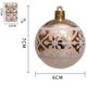 thumbnail image 3 of piezas de adornos de bolas de Navidad de 6 cm, adornos de plata, dorados y rojos, decoración para árbol de Navidad para fiesta de Navidad 2025, 3 of 5