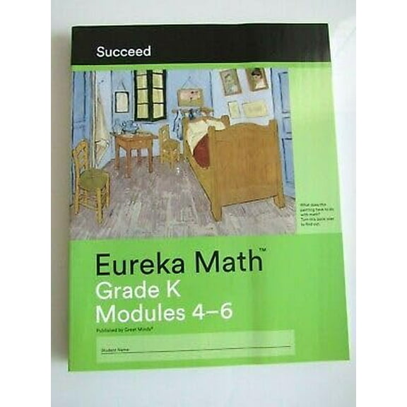 Pre-Owned Eureka Math Succeed Grade K Modules 4-6, 9781640540972, 1640540970, Paperback,