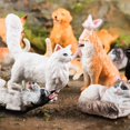 thumbnail image 3 of Oenux Montessori miniatura León tiburón caballo dinosaurio animales modelo conjunto figuras de acción estatuilla zoológico lindo educación niños juguete para regalo, 3 of 4