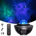 thumbnail image 1 of Star Projector  Galaxy Projector with Remote Control  3 in 1 Night Light Projector with LED Nebula Cloud/Moving Ocean Wave for Kid Baby  Built-in Music Speaker  Voice Control, 1 of 9