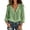 *Green, variant on VBVC Women's Cotton Linen V Neck Blouse , Ladies' Boho Ruffle Long Sleeve Tunic Top , Casual Summer Vacation Shirts For Women, S-2XL