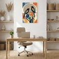 thumbnail image 4 of 1.5-Inch Thick Canvas Print Wall Art for Living Room, Bedroom, Office or Entryway – Decorative Wall Decor with Geometric Birds On Branch Pattern -16Lx24x1.5 in, 4 of 9